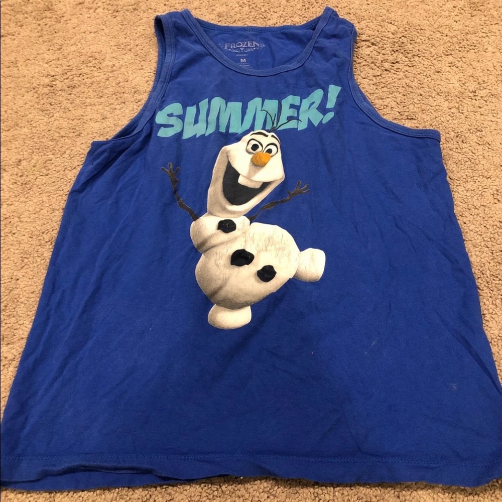 Frozen Olaf summer tank top size medium